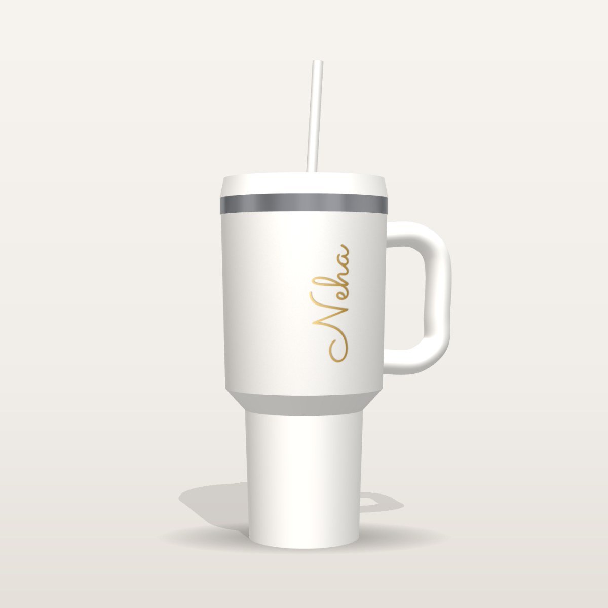 Custom Name Tumbler with Gold Script – 40 oz photo 2