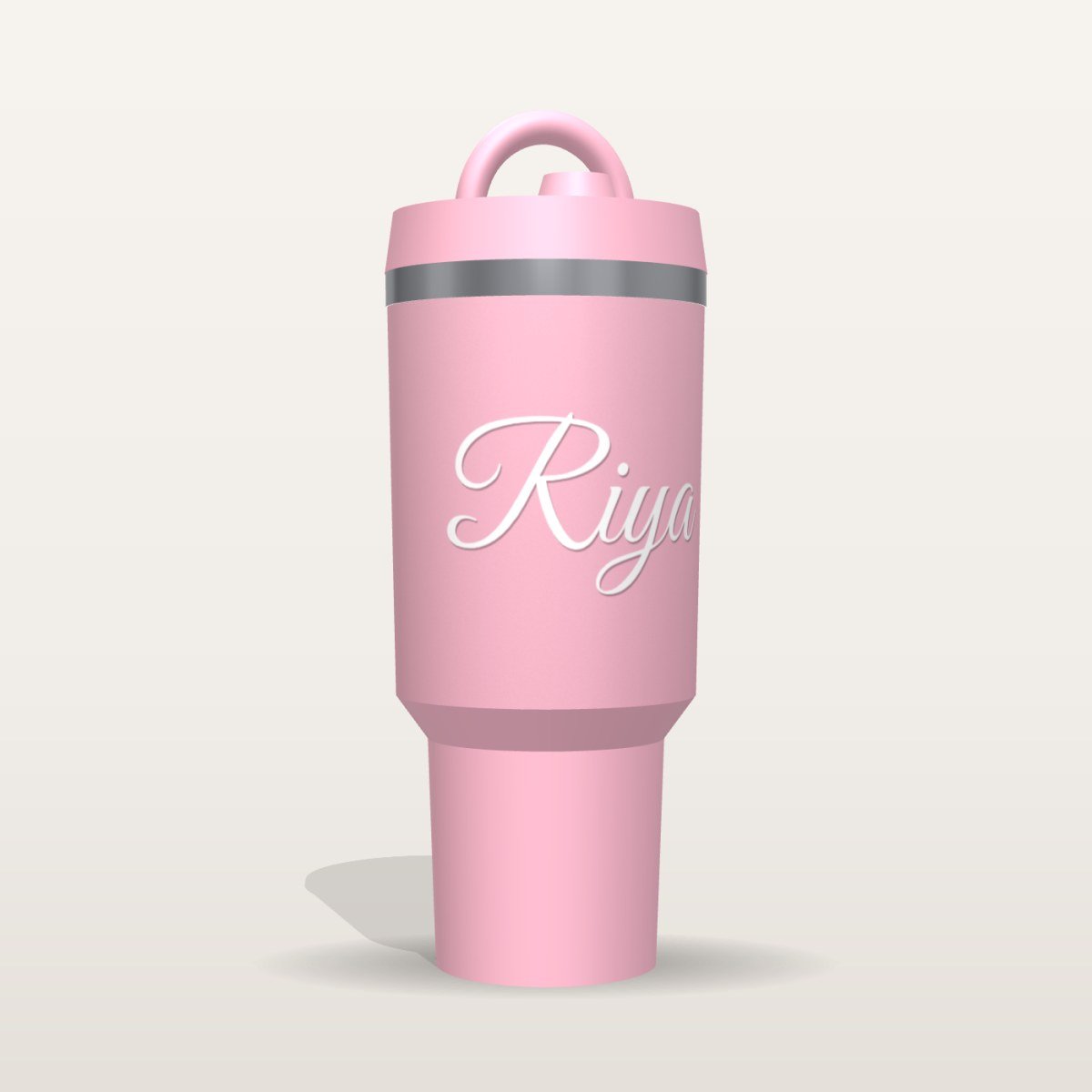 Flip Straw Tumbler with Carry Handle – Customised Name (30 oz) photo 2